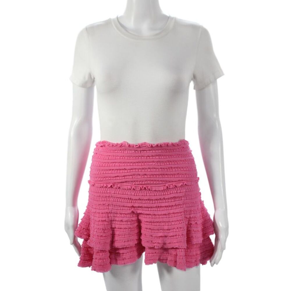 Love Shack Fancy Women Pink Skater Skort Short Size S